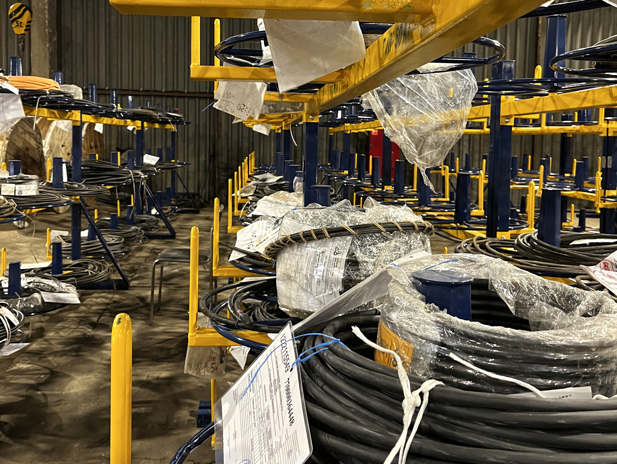 Стеллаж для хранения и размотки кабельных бухт до 50 кг